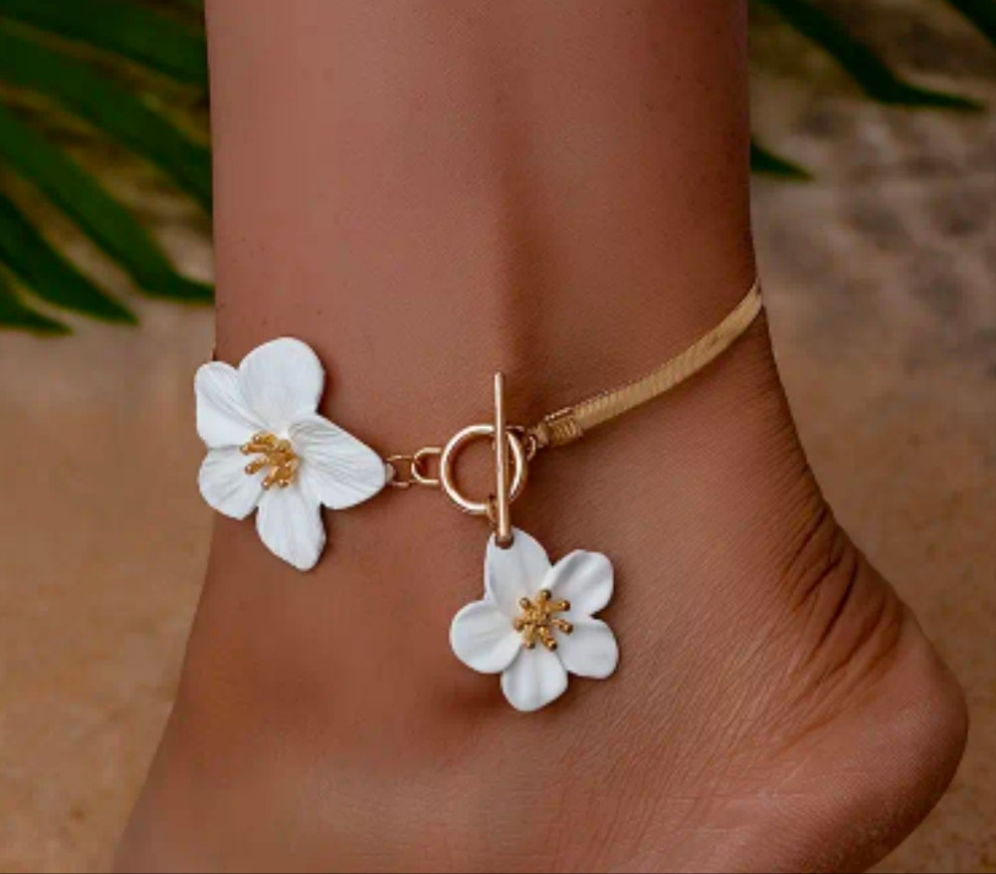 Flower anklet