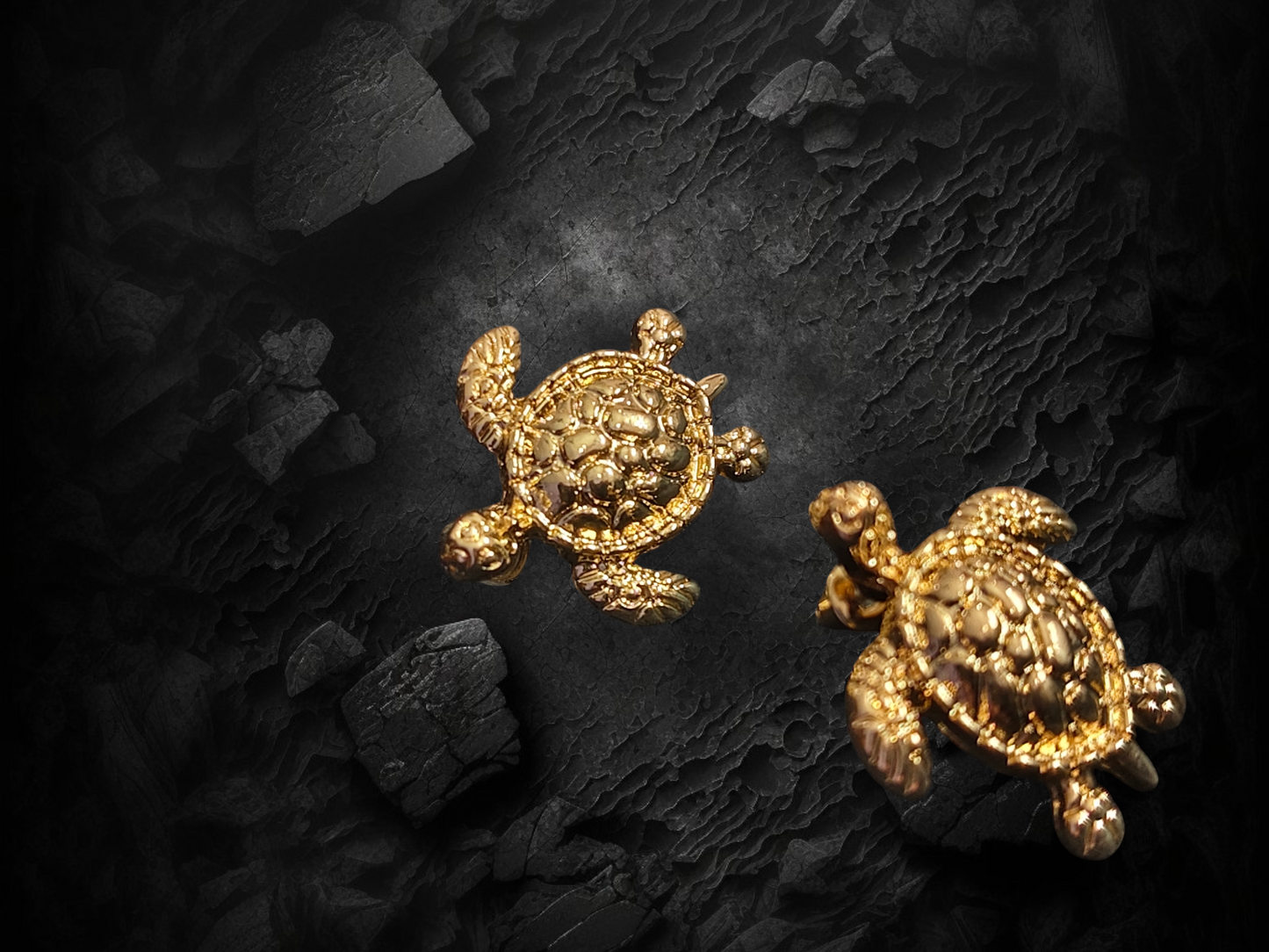 Gold plated turtles