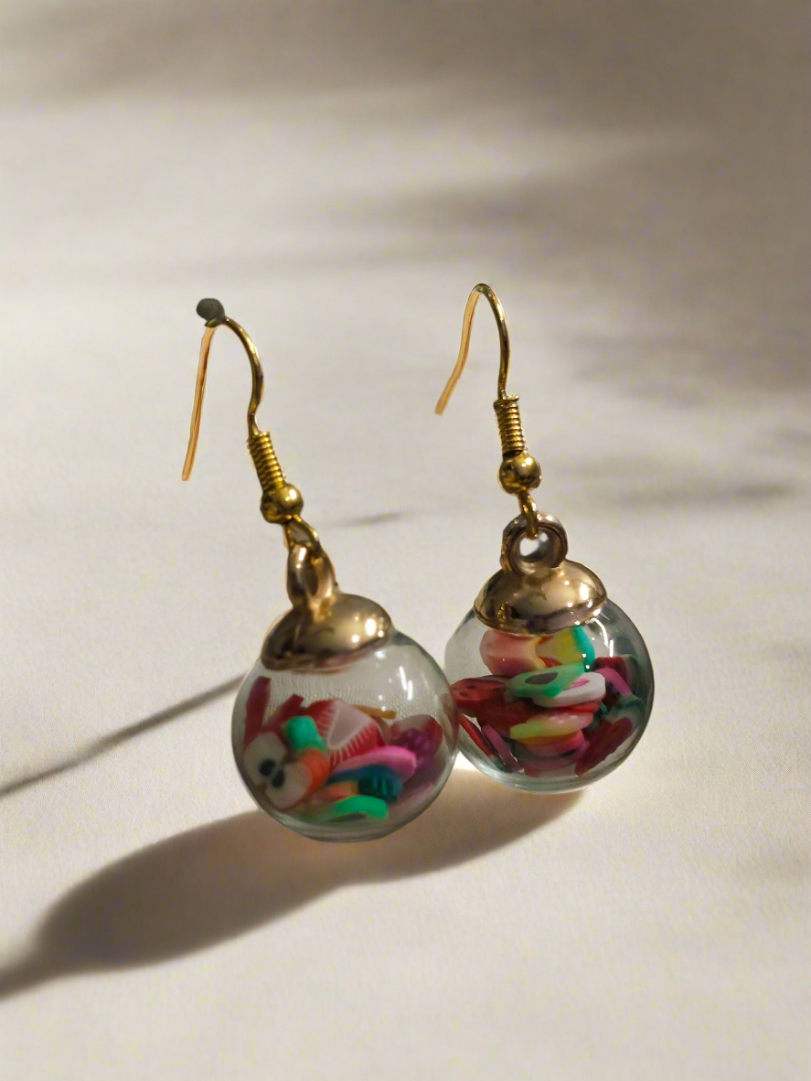 Fruity pebbles earrings