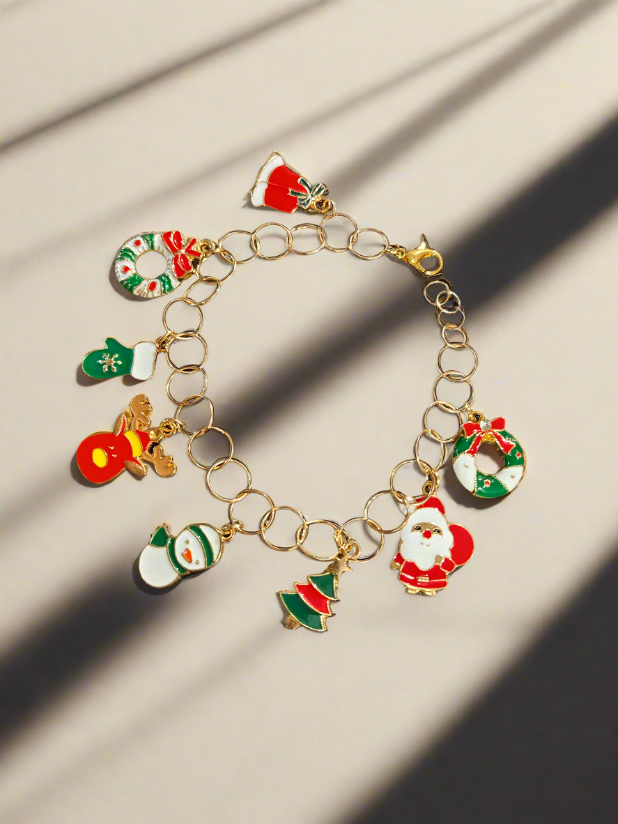 Christmas charm bracelet