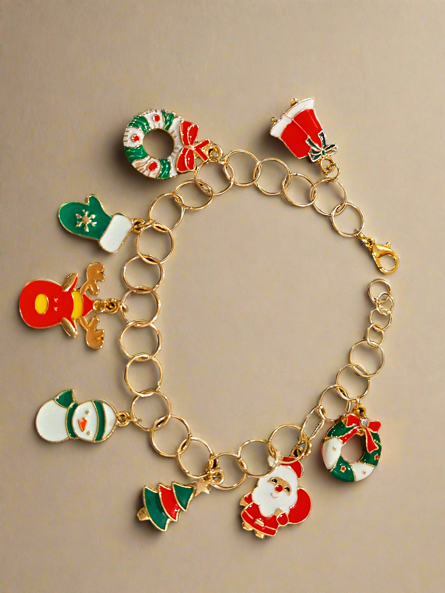 Christmas charm bracelet