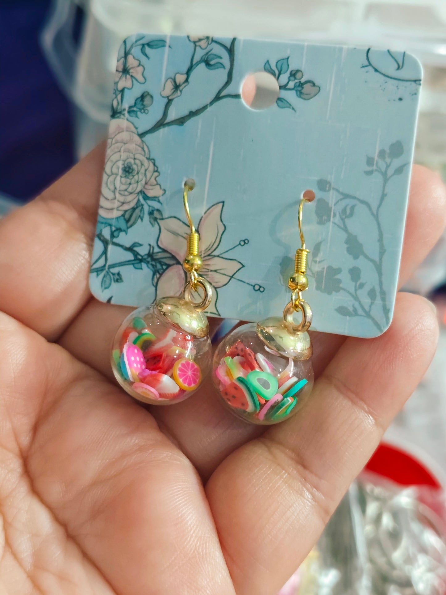 Fruity pebbles earrings